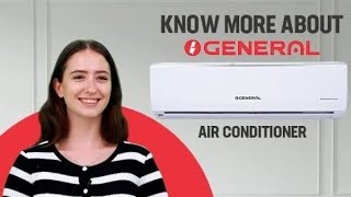 O General ASGG12CGTBB White 1 Ton 5 Star Inverter Split AC [upl. by Ain]