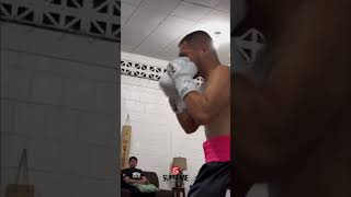 PROSPECT JOSE ALVARADO WARMS UP BEFORE HIS FIGHT IN COSTA RICA [upl. by Jennine]