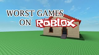 WORST GAMES ON ROBLOX  ROBLOX Playthrough [upl. by Schnur]