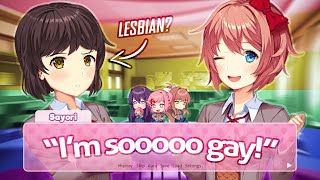 Welcome to the Lesbian Literature Club  Gay Gay Lesbian Club LGBT DDLC Fan Mod  Spaghetto [upl. by Warden]