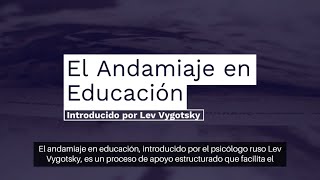 El Andamiaje en Educación [upl. by Henig451]