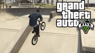 ★ GTA 5  Skatepark amp BMX Bike Location amp Gameplay [upl. by Ralfston]