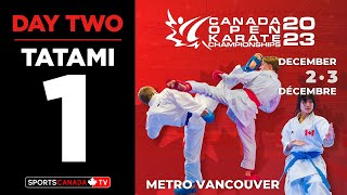 2023 Canada Open Karate Championships  DAY 2  Tatami 1 December 3 2023 [upl. by Jacques]