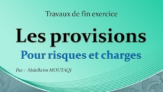 la provision pour risques et charges [upl. by Tal]