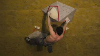 Yves Gravelle crushing Probelm 4 Tour De Bloc 2012 Coyote Rock Gym [upl. by Pammy204]