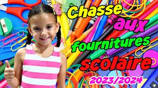 KAMILIA  CHASSE aux FOURNITURES SCOLAIRES 2023 2024 au CP [upl. by Adlitam718]