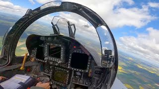 Spanish F18 Hornets NATO Scramble amp Takeoff Baltic Region • Cockpit View Over Estonia [upl. by Attej740]