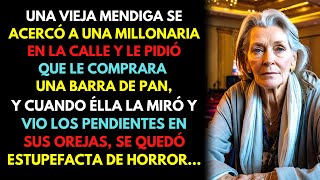 😨 Una vieja MENDIGA se acercó a una Millonaria y le pidió PAN pero le llamaron la atención sus [upl. by Ebner]