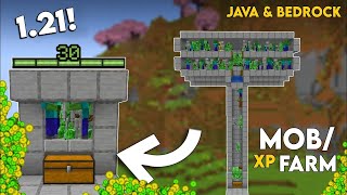 Minecraft BEST Mob XP Farm 121  XP Mob Farm Tutorial Minecraft 030 Level In 11 Minutes [upl. by Hsan]