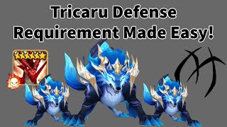 Tricaru Defense Requirement Made Easy  Summoners War [upl. by Seton]