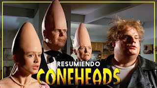 CABEZAS DE CONO  The Coneheads Resumen [upl. by Briano]