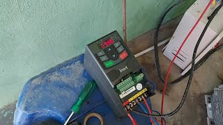 INVT 3HP Single Phase VFD Controller Installation Live [upl. by Muna143]