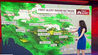 Tracking the storm Widespread rain begins to drench SoCal [upl. by Enicul739]