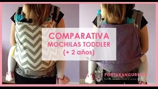 Comparativa Mochilas Toddler Fidella  Buzzidil  Emeibaby  Tula y Liliputi [upl. by Attikram]