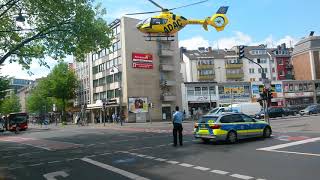 Hubschrauber landet in Aachen Innenstadt beim Bushof [upl. by Aneleairam206]