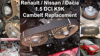 RenaultNissanDacia K9K 15 DCi Cambelt Replacement [upl. by Bryn264]