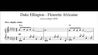 Duke Ellington  Fleurette Africaine  Piano Trancription Sheet Music in Description [upl. by Tlevesoor112]