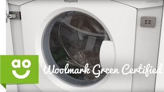 Hotpoint Woolmark Green Certified  Washing Machines  aocom [upl. by Aerdnek]