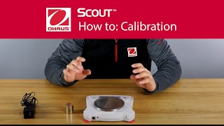 How to Calibration  OHAUS Scout™ Portable Balances [upl. by Neerroc748]