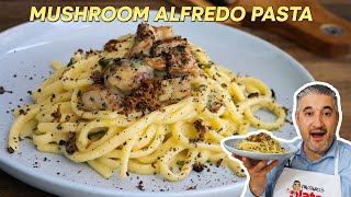 How to Make MUSHROOM ALFREDO PASTA Like an Italian [upl. by Otiv]