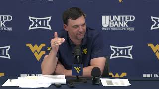 WVU HC Neal Brown Recaps Cincinnati Talks QB Situation Previews Baylor 111124 [upl. by Theresita]