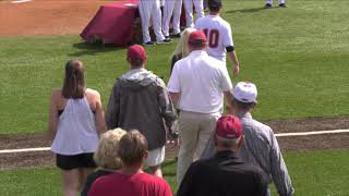 2019 Troy Baseball Senior Day [upl. by Eimmak]