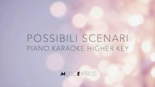 Possibili scenari  Cesare Cremonini  Piano karaoke higher key [upl. by Niwrehs]