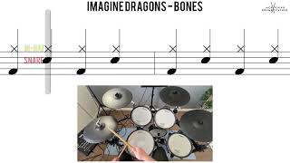 How to Play 🥁 Bones Imagine Dragons [upl. by Valdes]