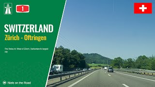 Driving in Switzerland Autobahn A1 from Zürich to Oftringen [upl. by Eidod]