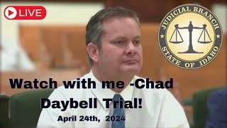 Chad Daybell Trial  Wednesday 42424 [upl. by Enomal890]