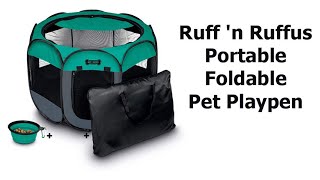 Portable Foldable Pet Playpen by Ruff n Ruffus [upl. by Oswald]