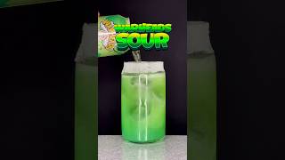 WARHEADS SOUR CANDY COCKTAIL 🤯 sourcandy cocktails drinks [upl. by Isidor870]