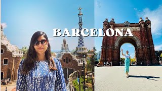 Barcelona in Four Days  Park guell  Sagrada Familia Spain Travel Vlog [upl. by Schuyler]