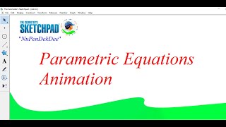 Parametric Equations animation with GSP [upl. by Oknuj]