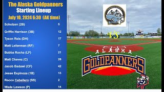 PannerVision Presents Alaska Goldpanners vs Sawtooth Sockeyes 71024 [upl. by Rothberg694]