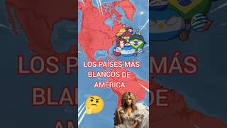 LOS PAISES MÁS BLANCOS DE AMÉRICA countryballs paises historia mapa mexico argentina [upl. by Elag]