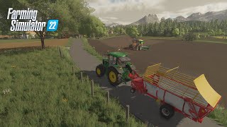 SOWING WHEAT AND TAKING CARE OF COWS IN FARMING SIMULATOR 22Ellerbach [upl. by Dagna431]