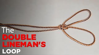 Double Linemans Loop  how to tie Double Linemans Loop [upl. by Damarra632]