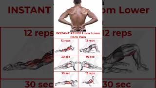 Top Exercises to Eliminate Lower Back Pain  Quick Relief Routine BackPainRelief LowerBackPain [upl. by Xantha530]