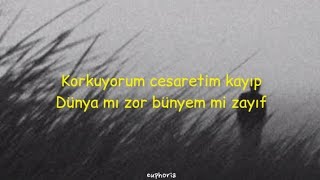 toygar ışıklı  korkuyorum sözlerilyrics [upl. by Anitniuq]