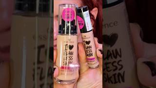 La base y el Corrector de Essence Cosmetics I❤️ FLAW LESS SKIN FOUNDATION tono Ligth Sand 👀🙆‍♀️ [upl. by Grof]