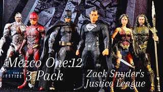 Mezco One12 Zack Snyders Justice League 3 Pack Review  BATMAN Superman Flash [upl. by Samuelson519]