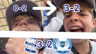 Birmingham city vs Peterborough United  WHAT A COME BACK bcfc blues kro pufc football [upl. by Rema]