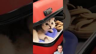 Cat 🐈 in lagage petlover sonyakisa8 views viralshort [upl. by Aneetak]