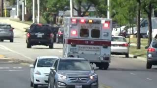 Hanover Park Medic 382 Fights Barrington Road Traffic [upl. by Evilc]