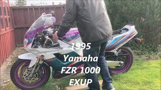 Yamaha FZR1000 EXUP start up [upl. by Irek]