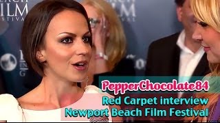 Onorina Myslymi  pepperchocolate84 on the Red Carpet for the Newport Beach Film Festival [upl. by Lauri]