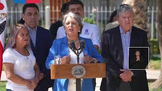 Aporte Familiar Permanente ex Bono Marzo Presidente Gabriel Boric habla desde Estación Central [upl. by Buckden]