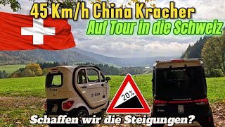 Elektrische Tour ‼️45Kmh China ELeichtfahrzeuge ‼️Schafft man damit auch Berge [upl. by Yllut]