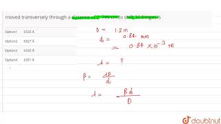 In biprism experiment the distance between source and eyepiece is 12 mthe [upl. by Mcmaster]